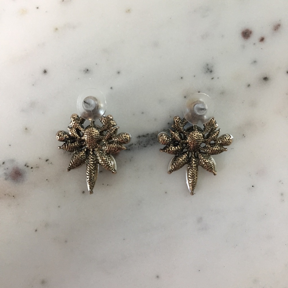 🆑  "Colette" Earrings || Clear Crystal Statement - Picture 4 of 11